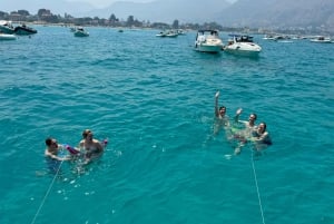 Palermo: Mondello & Isola delle Femmine båttur med dryck