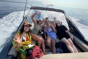 Palermo: Mondello & Isola delle Femmine båttur med dryck