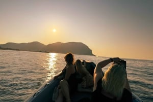 Palermo: Mondello & Isola delle Femmine båttur med dryck