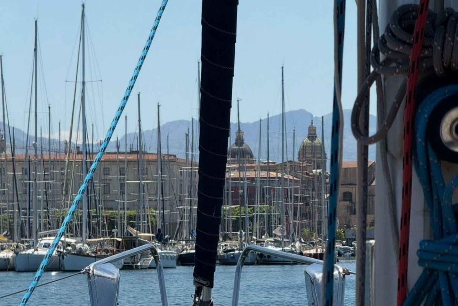 Palermo: tour particular de barco com almoço e jantar
