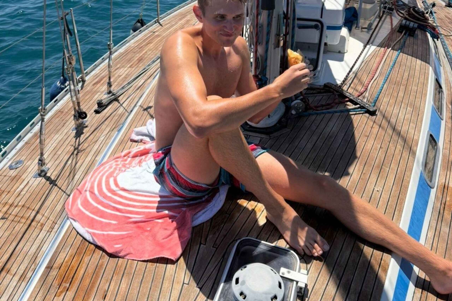 Palermo: tour particular de barco com almoço e jantar