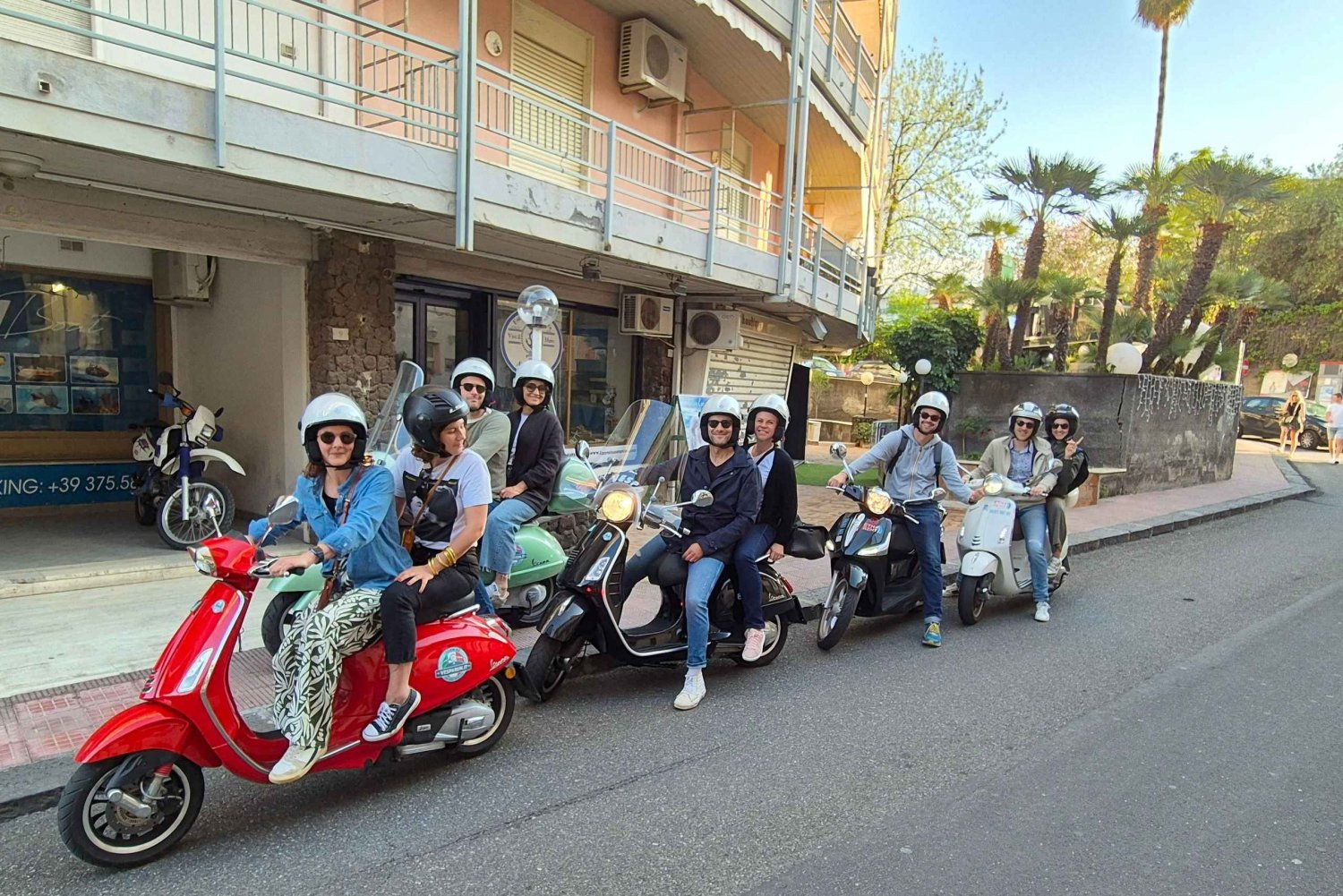 Panoramic Vespa tour of Taormina, Castelmola and White Lotus series locations