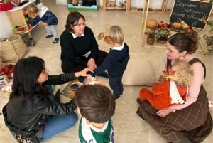 Partinico: olijfgaard, Montessori-laboratorium 1-4 jaar, dieren en proeverij