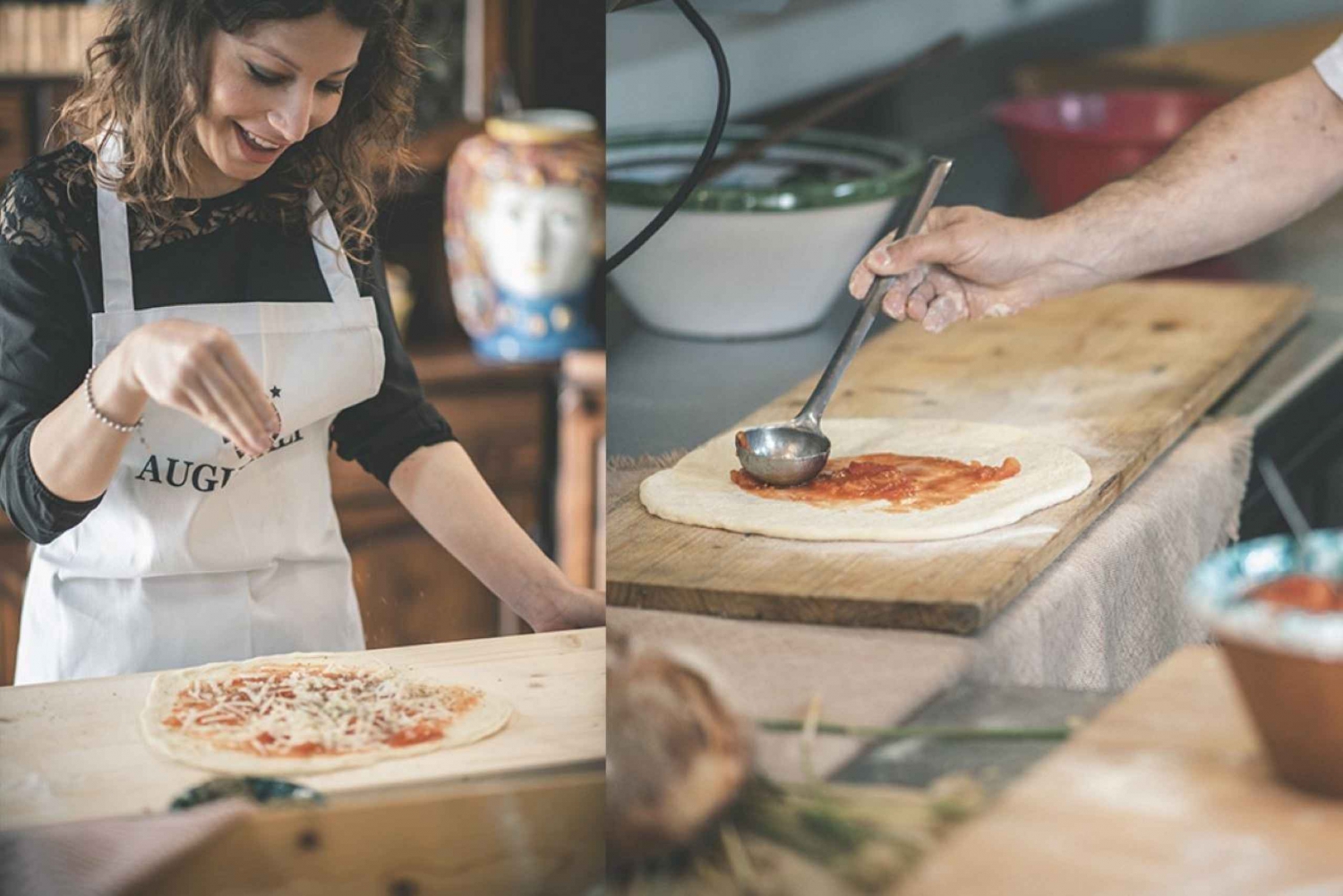 Partinico: Pizza-Making Class on an Organic Farm with Wine