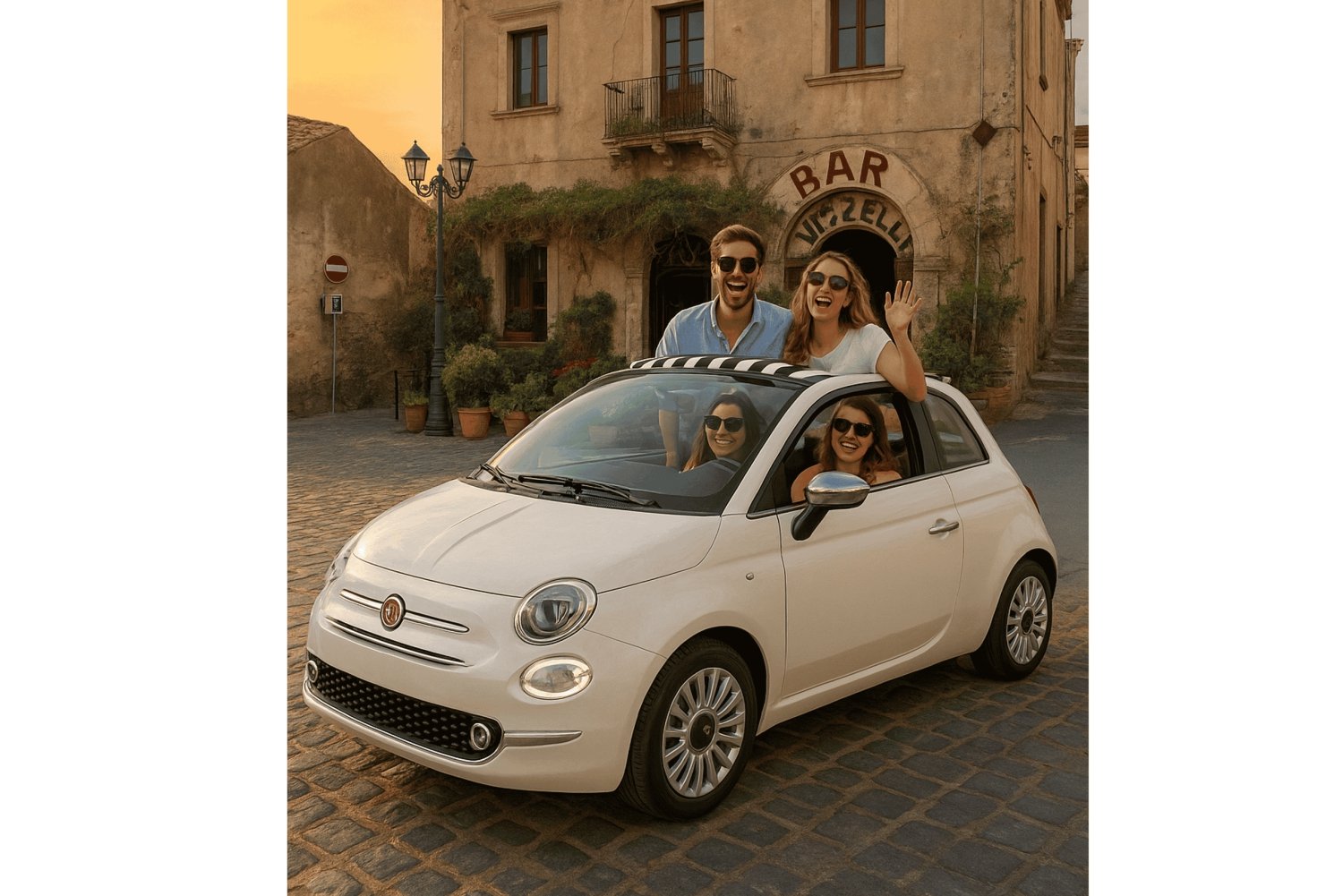 Private Fiat500 Tour to Savoca: Godfather Village Experience