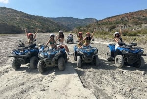Quad bike day trip with swim in the Alcantara Natural Park