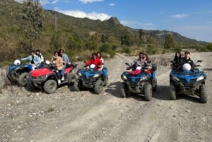 Quad bike day trip with swim in the Alcantara Natural Park
