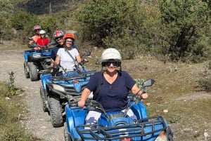 Quad bike day trip with swim in the Alcantara Natural Park