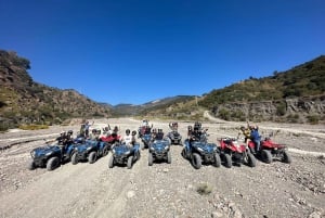 Quad bike day trip with swim in the Alcantara Natural Park
