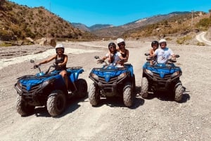 Quad bike day trip with swim in the Alcantara Natural Park