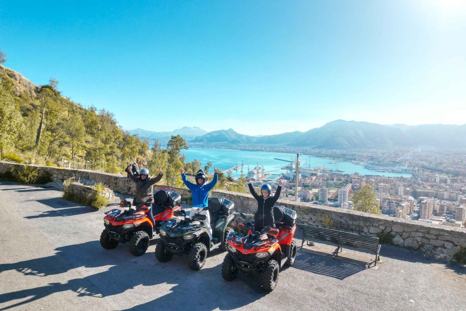 Quad Fietstours in Palermo Avontuur, panorama's en Siciliaanse smaken