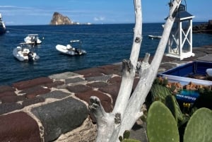 Salina Panarea Stromboli om natten