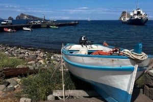 Salina Panarea Stromboli om natten