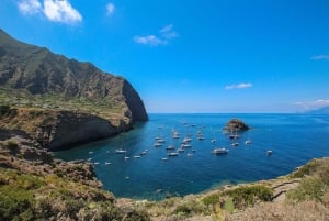 Salina Panarea Stromboli om natten
