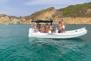 San Leone: Båttur til Scala dei Turchi med bading og skipper