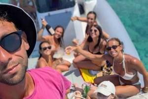 San Leone: tour di mezza giornata in barca Scala dei Turchi con skipper