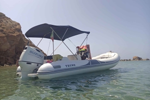 San Leone: tour di mezza giornata in barca Scala dei Turchi con skipper