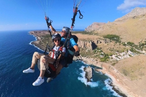 San Vito Lo Capo: Volo in parapendio in tandem foto e video