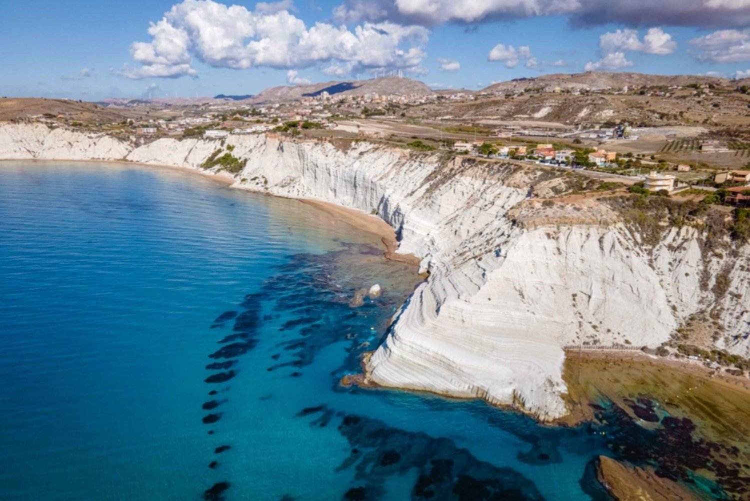 Scala dei Turchi: Private boat tour with sunset aperitif