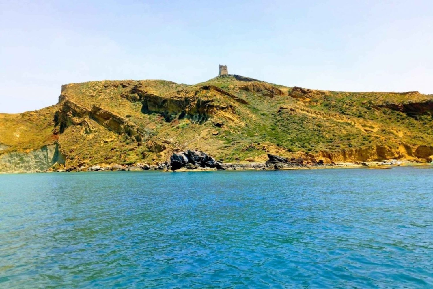 Scala dei Turchi: Private boat tour with sunset aperitif