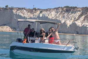 Scala Dei Turchi : excursion en bateau avec skipper et baignade rafraîchissante