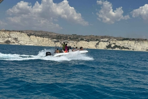Scala Dei Turchi : excursion en bateau avec skipper et baignade rafraîchissante