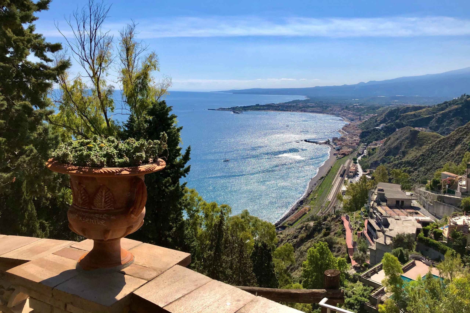 Wycieczka lądowa z portu w Mesynie: Taormina i Miejsca Ojca Chrzestnego