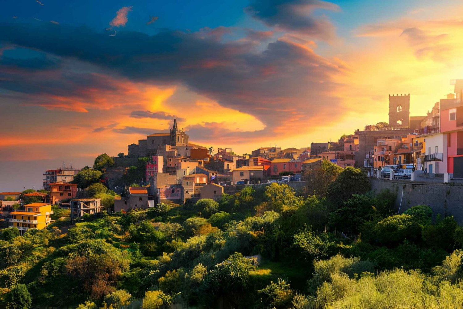 Sicilien: Gudfadern Privat rundtur från Catania eller Taormina