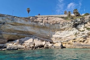 Siracusa: Ortigia & Passeio de barco às grutas marinhas com aperitivo ao pôr do sol