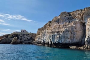 Siracusa: Ortigia & Passeio de barco às grutas marinhas com aperitivo ao pôr do sol