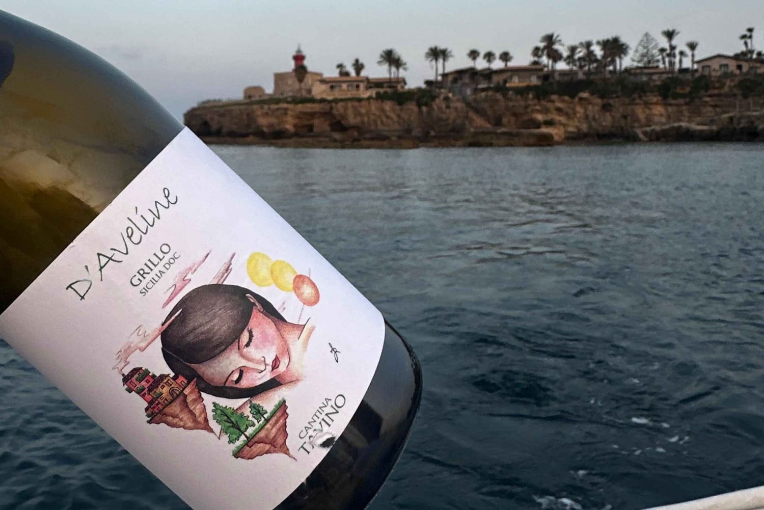 Siracusa : Dégustation de vins en bateau avec visite et repas gastronomique