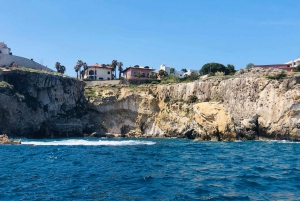 Tour met snorkelen bij de zeegrotten en het eiland Ortigia