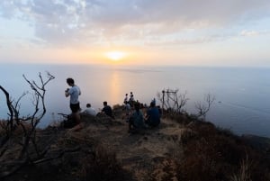 Stromboli: wandeltocht Sciara Del Fuoco bij zonsondergang
