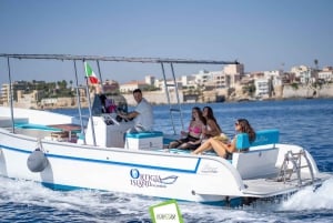 SIRACUSA-90-MINUTE BOAT CRUISE ISLAND CAVES+ SNORKELING + PROSECCO