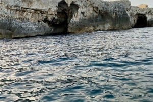 Syracuse: Boat tour Ortigia island,seacaves and explaination