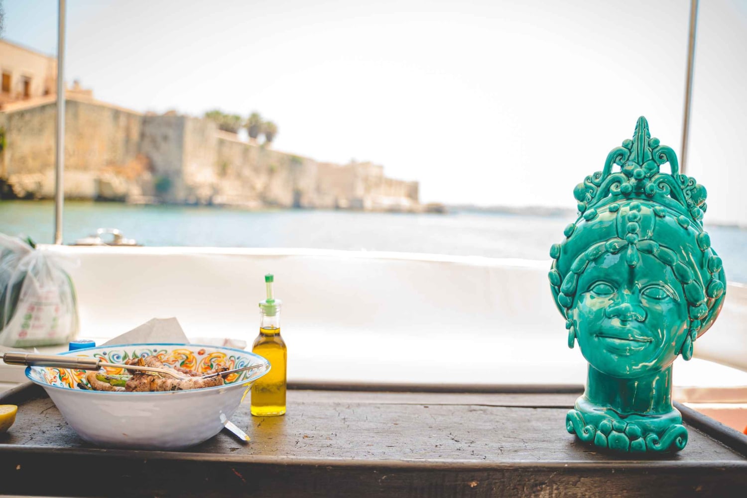 Syrakus: Bootstour mit Barbecue an Bord