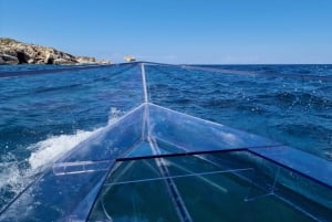 Siracusa: Tour in barca completamente trasparente della costa e delle grotte marine