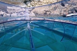 Siracusa: Tour in barca completamente trasparente della costa e delle grotte marine