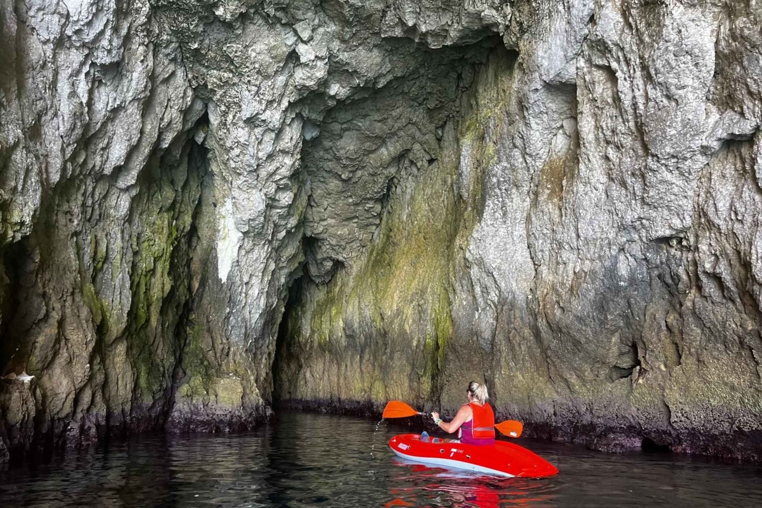 Syracuse: Kajaktocht tussen de grotten en Ortigia