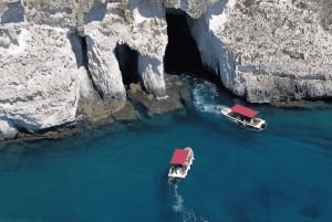 Siracusa: Båttur til øya Ortigia og grottene i havet