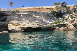 Siracusa: Båttur til øya Ortigia og grottene i havet