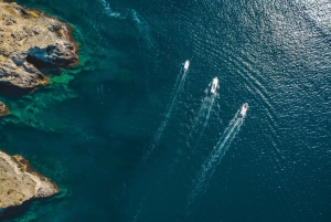 シラキュース：オルティージャ島と海の洞窟のプライベートボートツアー