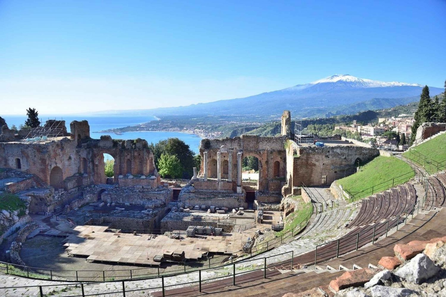 Wycieczka brzegowa z portu rejsowego w Mesynie: Taormina i Castelmola