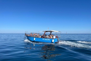 Taormine : tour avec les dauphins et apéritif au coucher du soleil en bateau