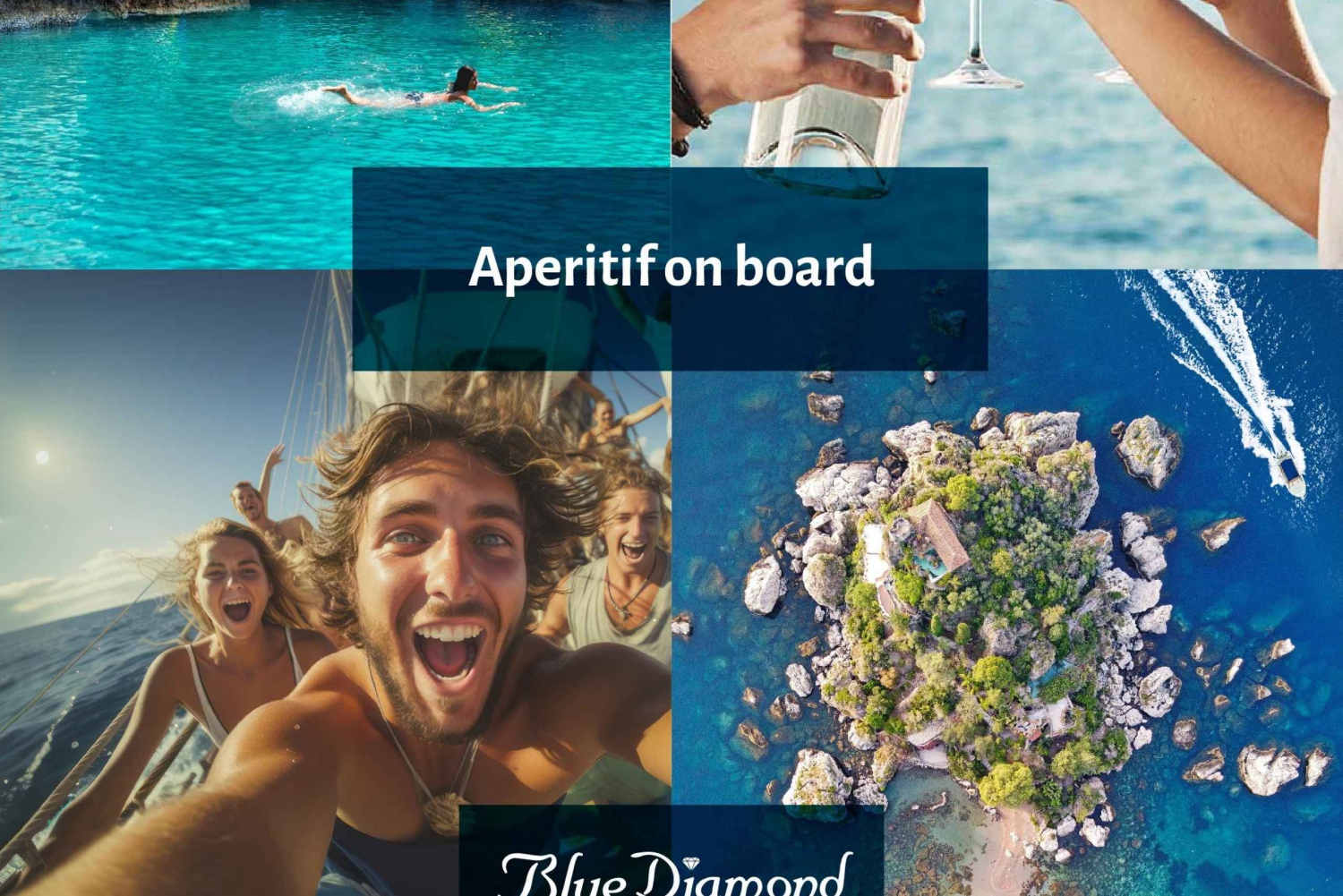 Taormina: tour en barco guiado con merienda y parada para nadar
