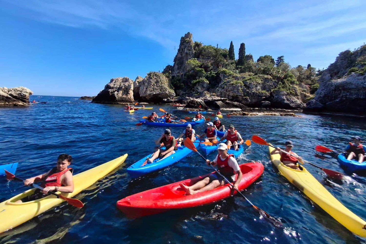 Taormina: Kajakkutflukt med guide til Isola Bella