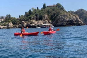 Taormina: Kajakkutflukt med guide til Isola Bella