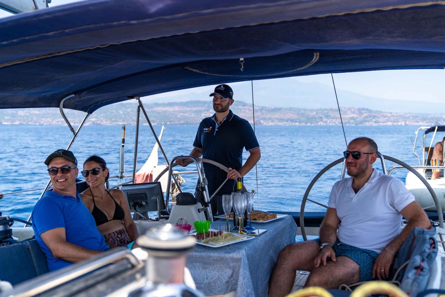 Taormina: Sailing boat tour with aperitif included