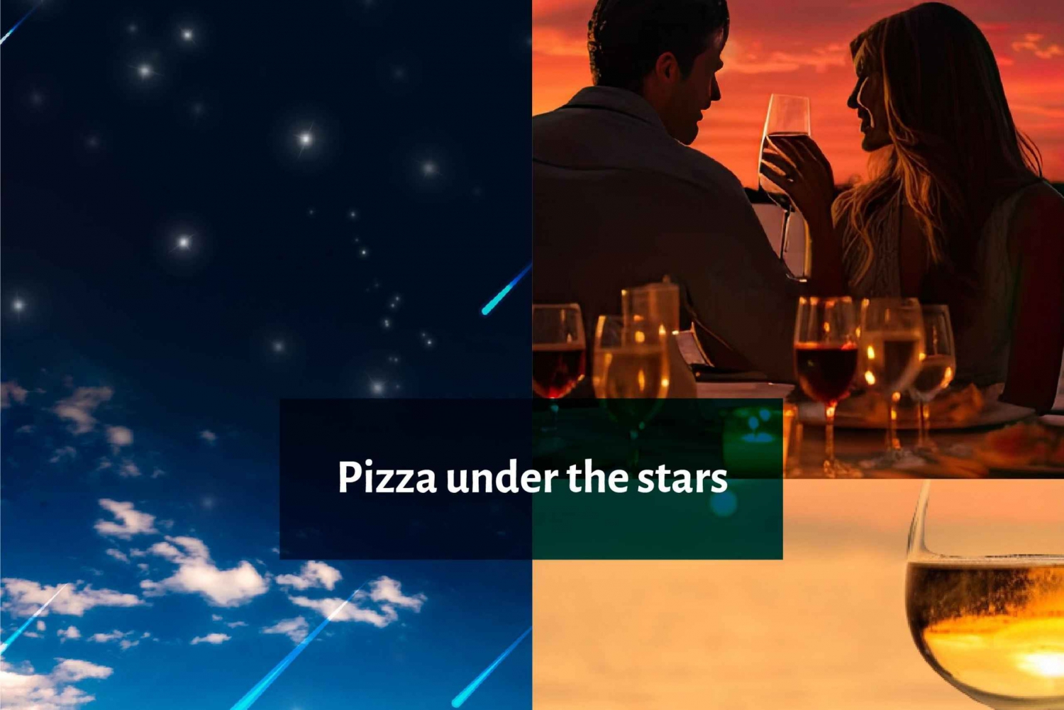 Taormina sea: Pizza under the stars on board