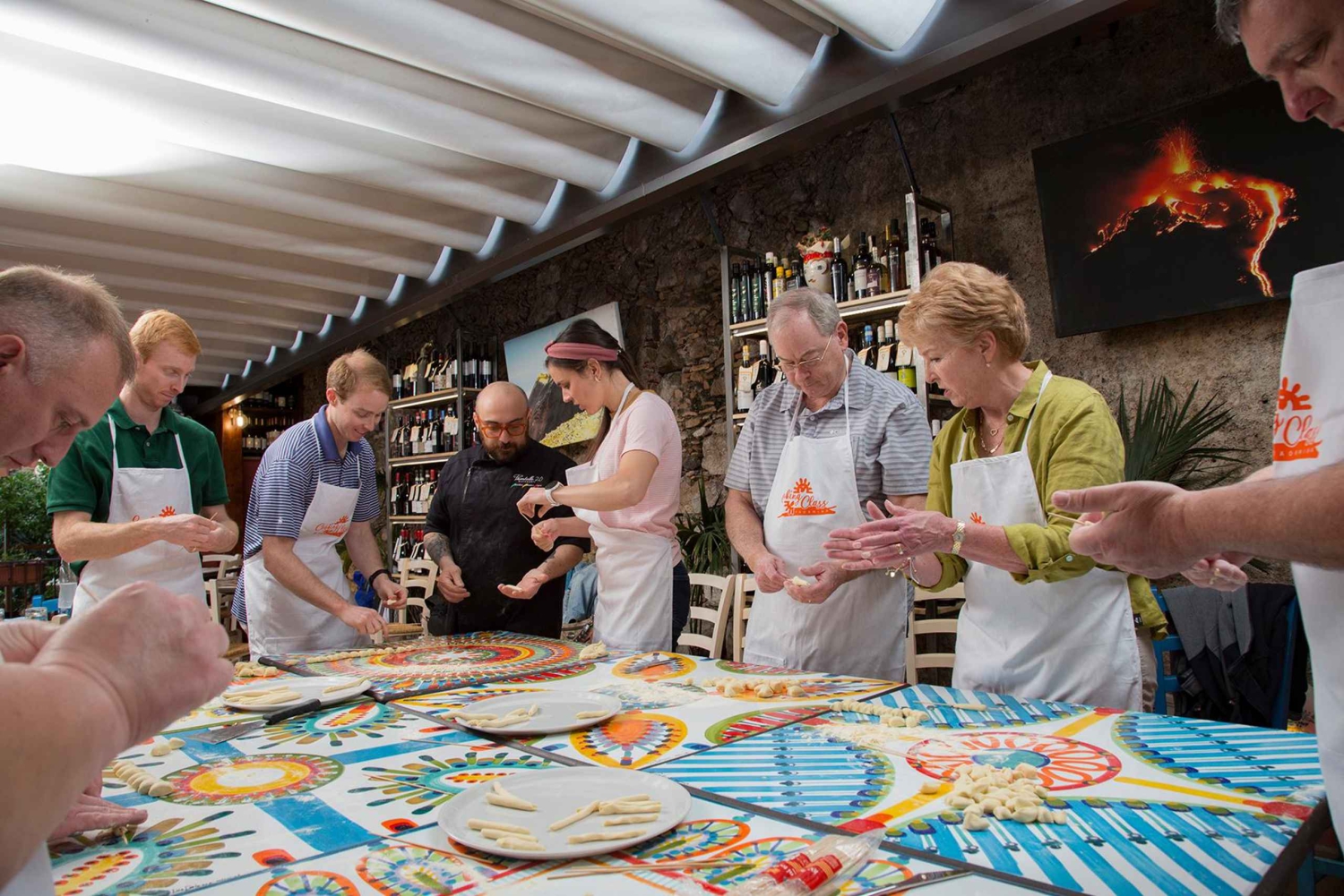 Taormina Sicilian Cooking Class with visit to local market